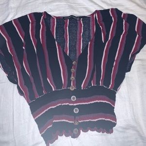 Abercrombie & Fitch short sleeve button up top